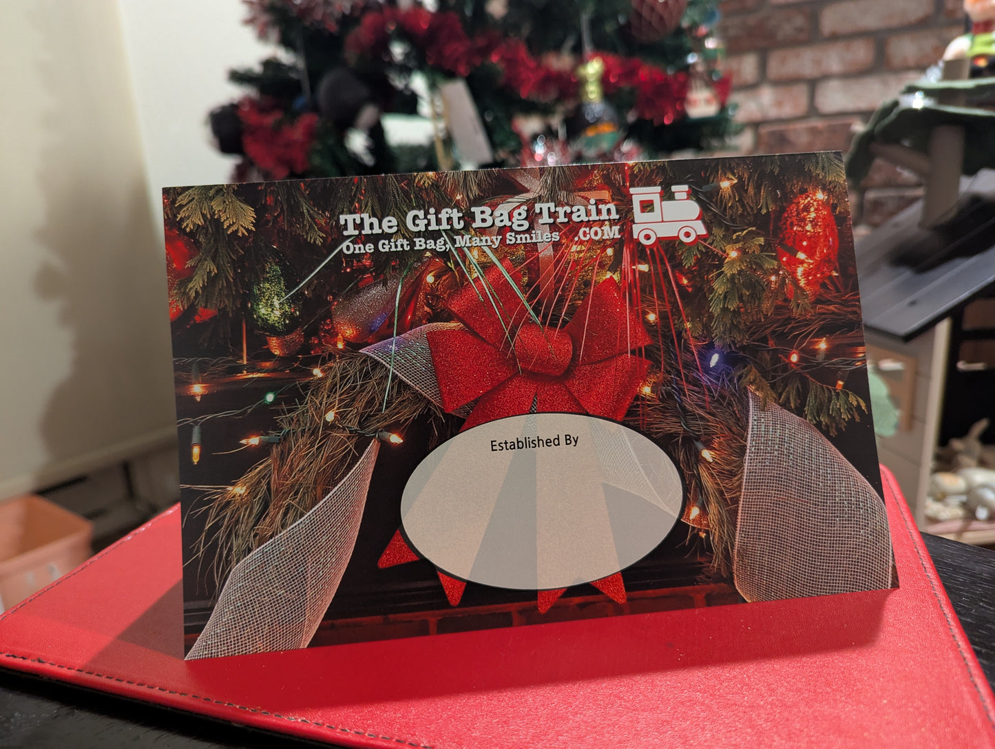 The Gift Bag Train Card + Labels