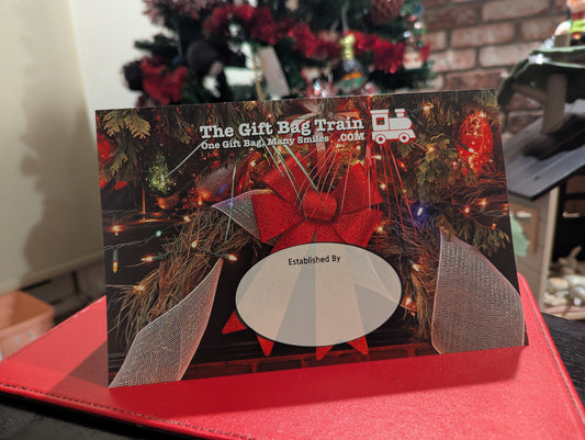 The Gift Bag Train Card + Labels
