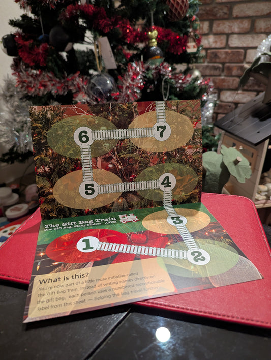The Gift Bag Train Card + Labels
